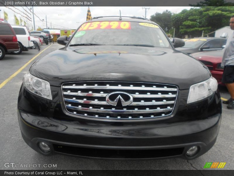 Black Obsidian / Graphite Black 2003 Infiniti FX 35