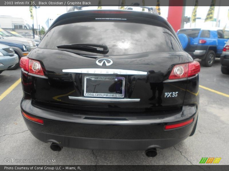 Black Obsidian / Graphite Black 2003 Infiniti FX 35