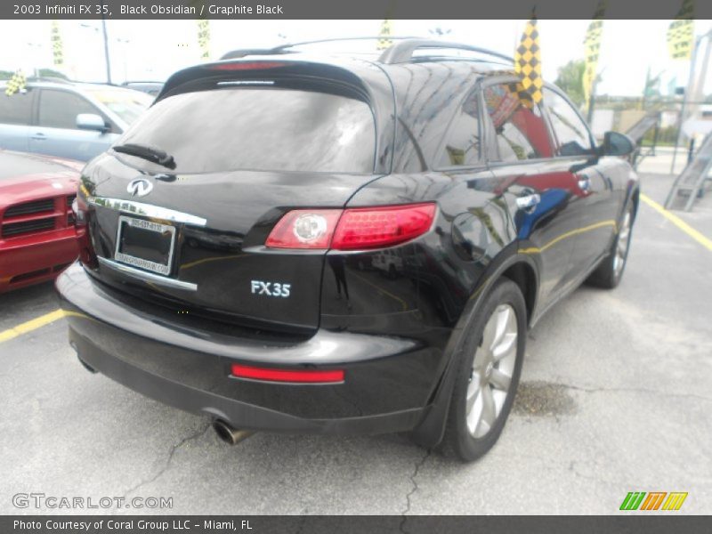 Black Obsidian / Graphite Black 2003 Infiniti FX 35