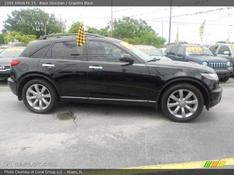 Black Obsidian / Graphite Black 2003 Infiniti FX 35