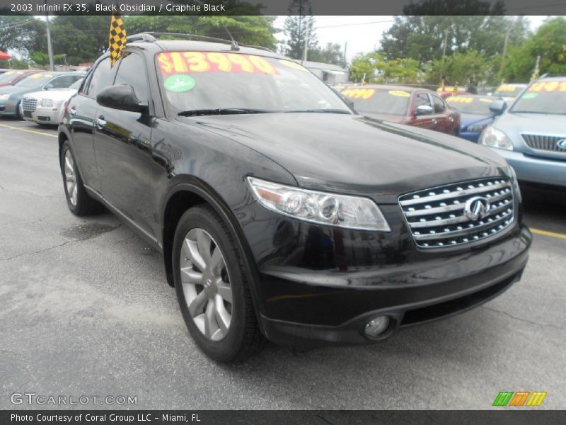 Black Obsidian / Graphite Black 2003 Infiniti FX 35
