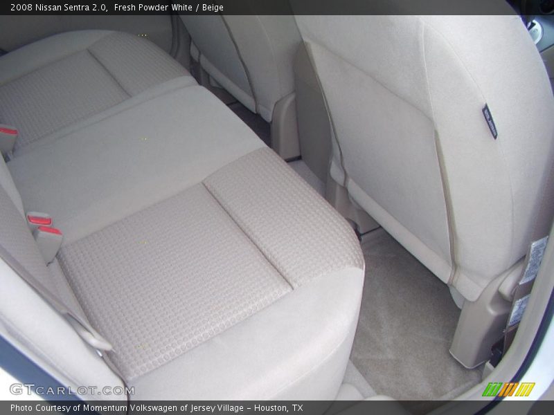 Fresh Powder White / Beige 2008 Nissan Sentra 2.0