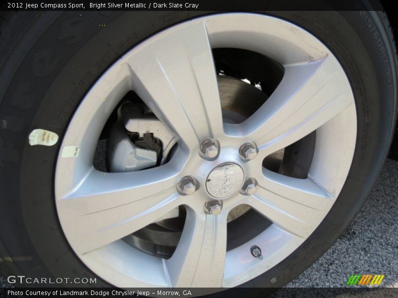 Bright Silver Metallic / Dark Slate Gray 2012 Jeep Compass Sport