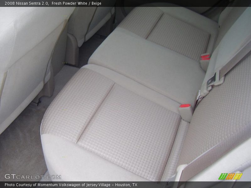 Fresh Powder White / Beige 2008 Nissan Sentra 2.0
