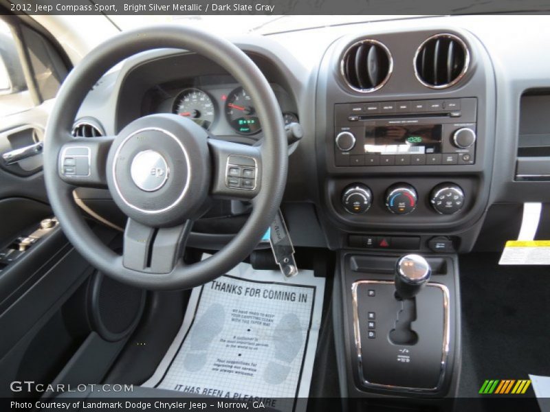 Bright Silver Metallic / Dark Slate Gray 2012 Jeep Compass Sport