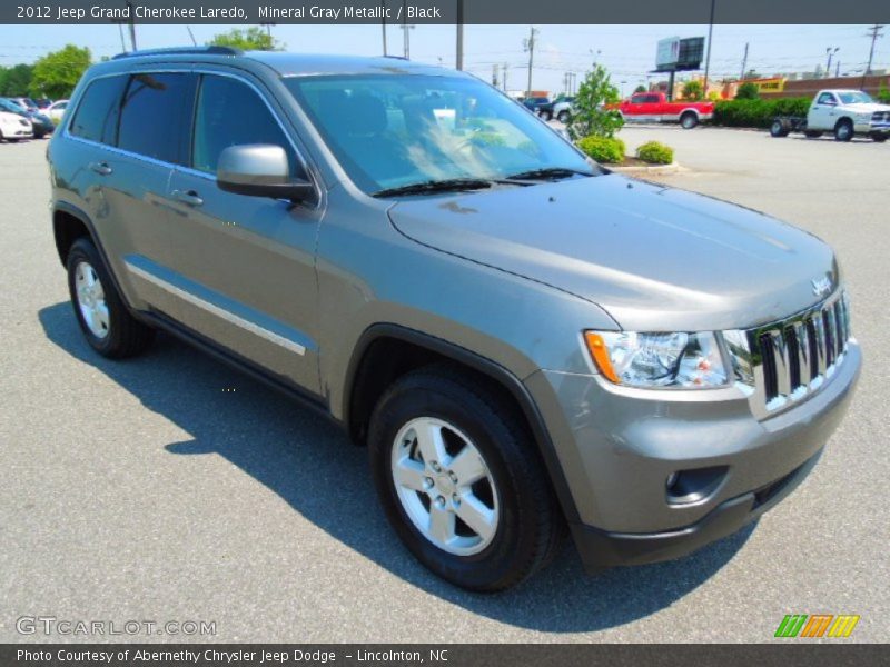 Mineral Gray Metallic / Black 2012 Jeep Grand Cherokee Laredo