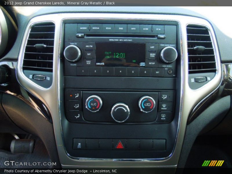 Mineral Gray Metallic / Black 2012 Jeep Grand Cherokee Laredo