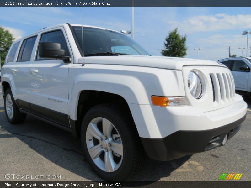 Bright White / Dark Slate Gray 2012 Jeep Patriot Latitude