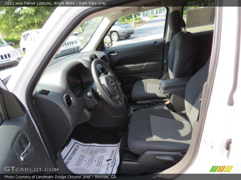 Bright White / Dark Slate Gray 2012 Jeep Patriot Latitude