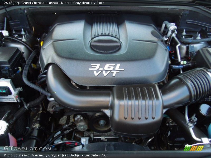 Mineral Gray Metallic / Black 2012 Jeep Grand Cherokee Laredo