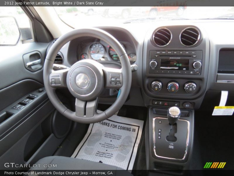 Bright White / Dark Slate Gray 2012 Jeep Patriot Latitude