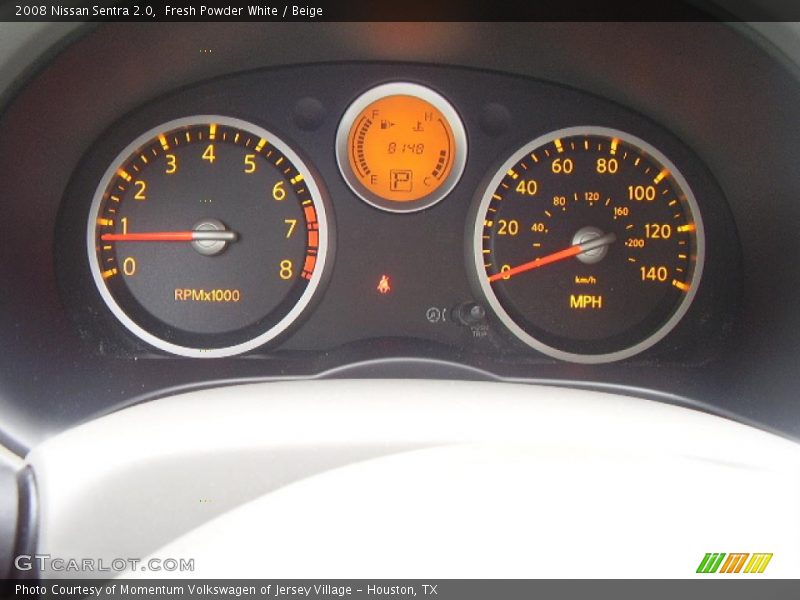 Fresh Powder White / Beige 2008 Nissan Sentra 2.0