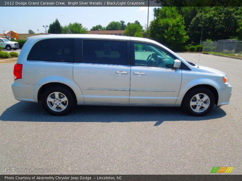 Bright Silver Metallic / Black/Light Graystone 2012 Dodge Grand Caravan Crew