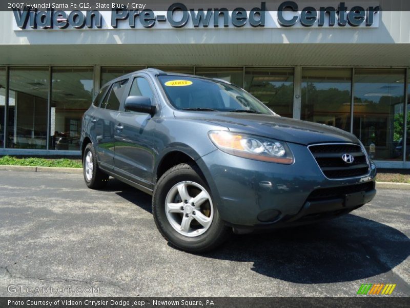 Slate Blue / Gray 2007 Hyundai Santa Fe GLS