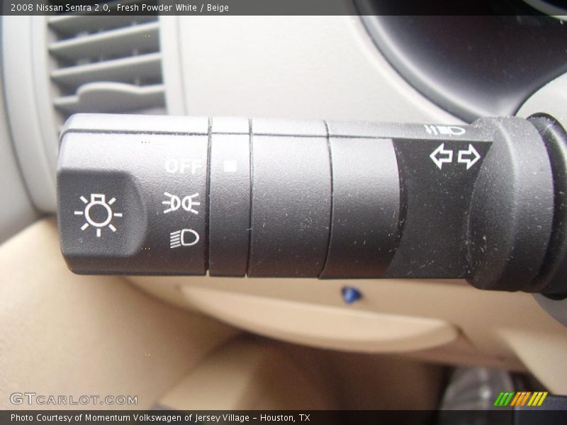 Fresh Powder White / Beige 2008 Nissan Sentra 2.0