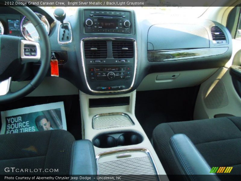 Bright Silver Metallic / Black/Light Graystone 2012 Dodge Grand Caravan Crew