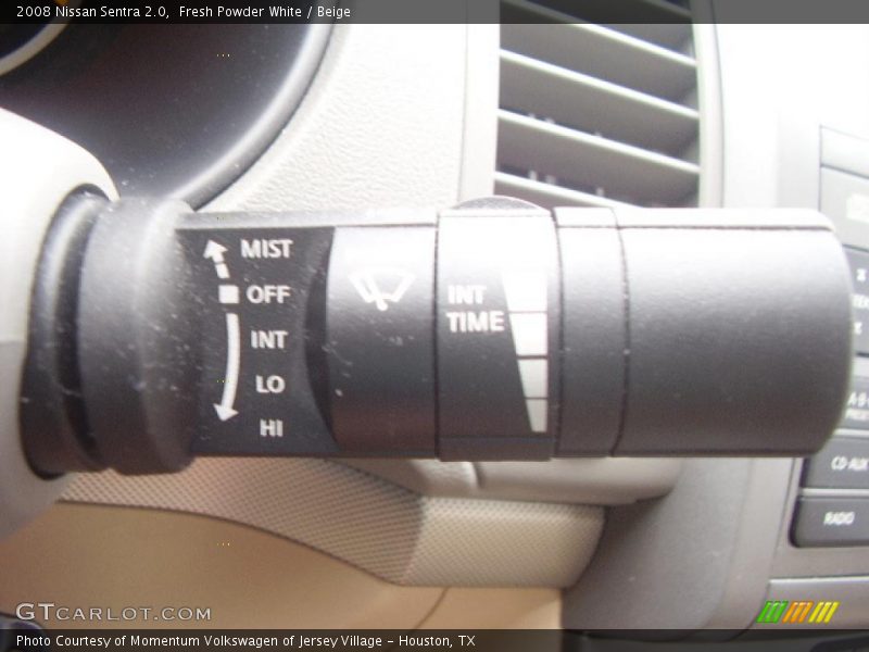 Fresh Powder White / Beige 2008 Nissan Sentra 2.0