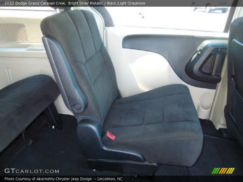 Bright Silver Metallic / Black/Light Graystone 2012 Dodge Grand Caravan Crew