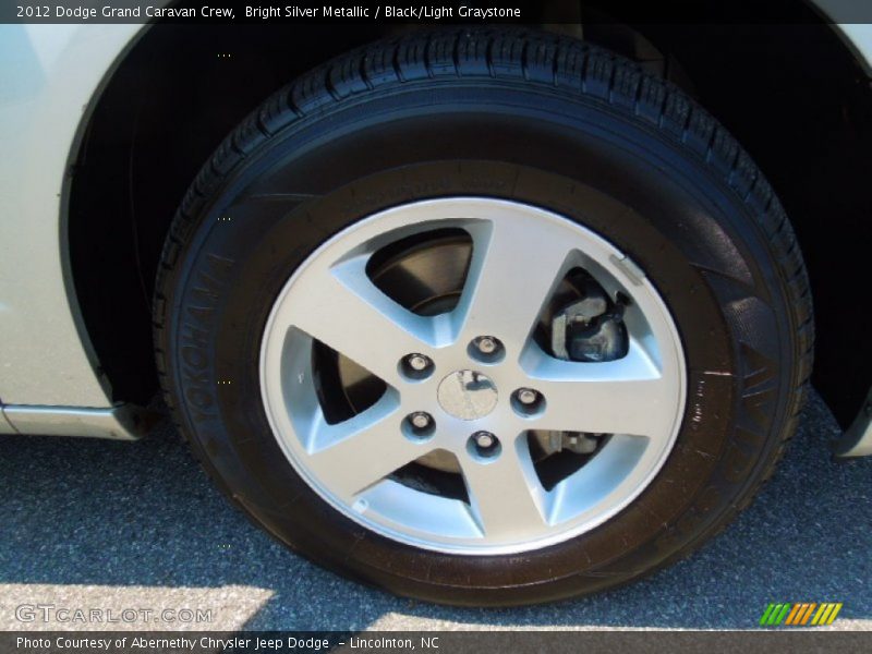 Bright Silver Metallic / Black/Light Graystone 2012 Dodge Grand Caravan Crew