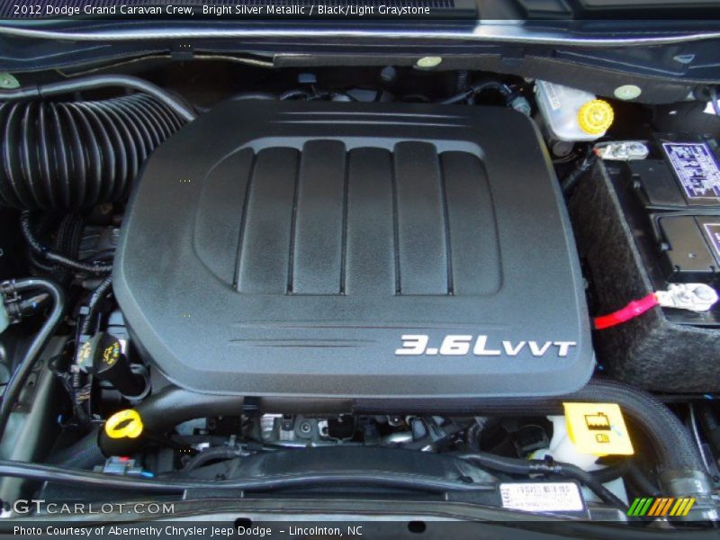 Bright Silver Metallic / Black/Light Graystone 2012 Dodge Grand Caravan Crew