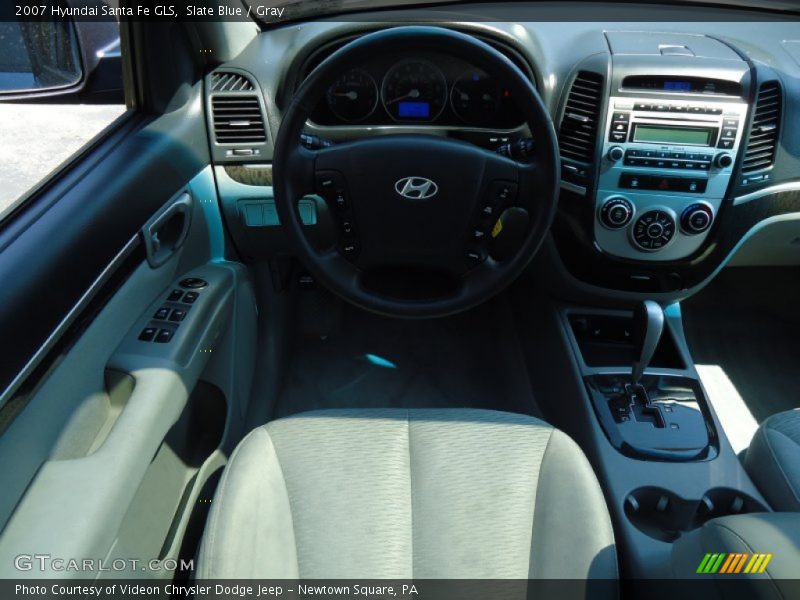 Slate Blue / Gray 2007 Hyundai Santa Fe GLS
