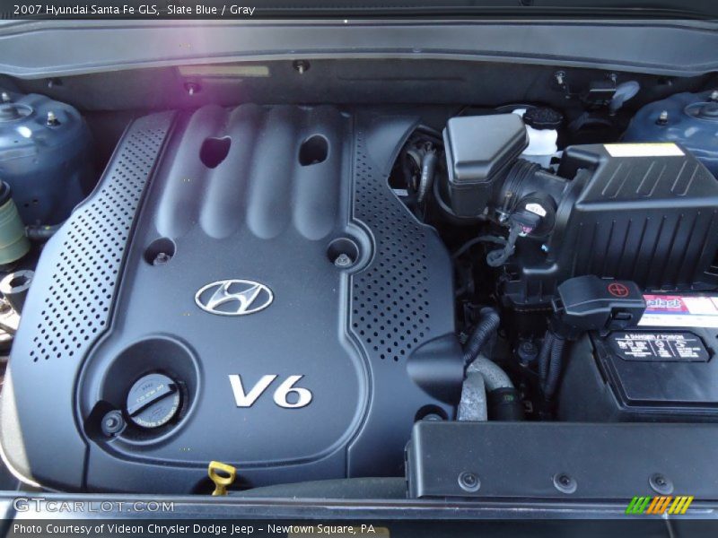 Slate Blue / Gray 2007 Hyundai Santa Fe GLS