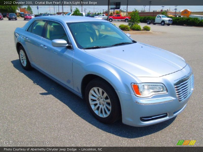 Crystal Blue Pearl / Black/Light Frost Beige 2012 Chrysler 300