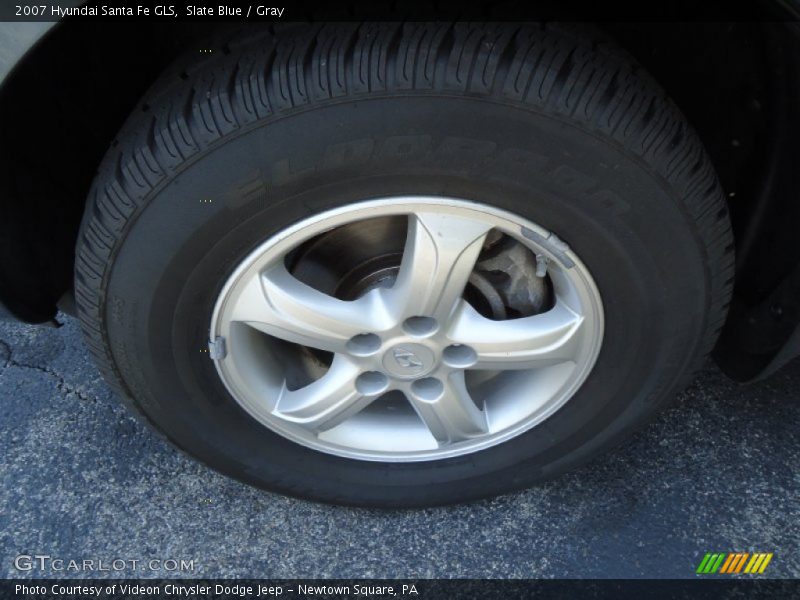 Slate Blue / Gray 2007 Hyundai Santa Fe GLS