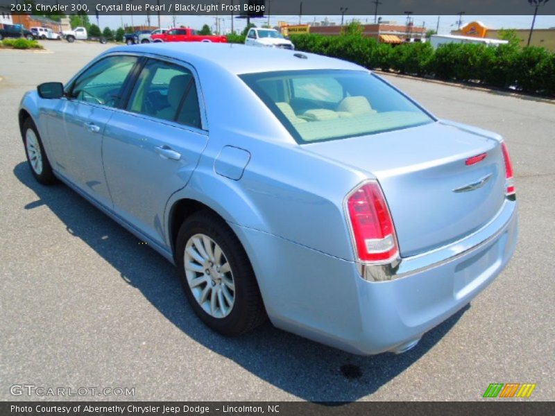 Crystal Blue Pearl / Black/Light Frost Beige 2012 Chrysler 300