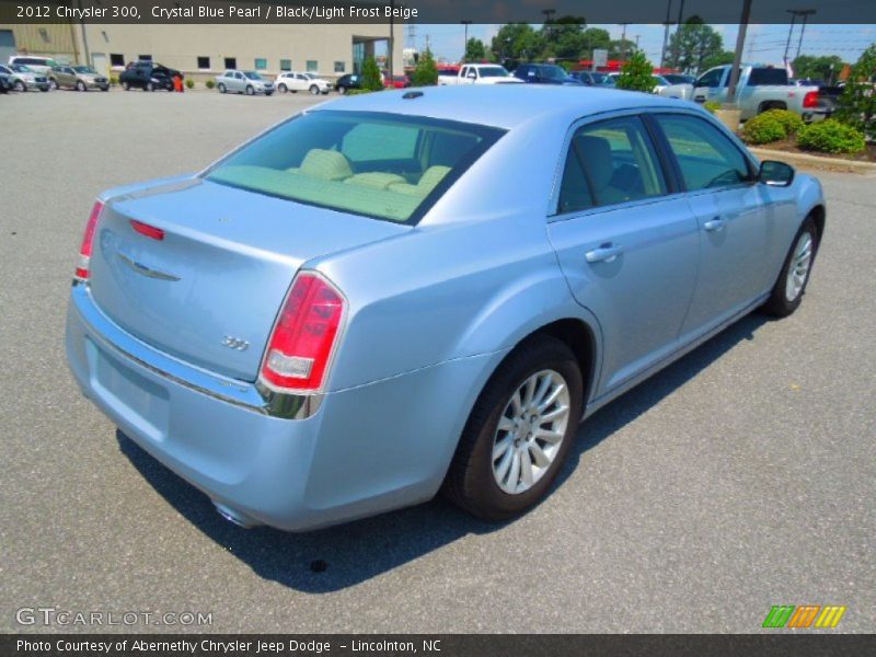 Crystal Blue Pearl / Black/Light Frost Beige 2012 Chrysler 300