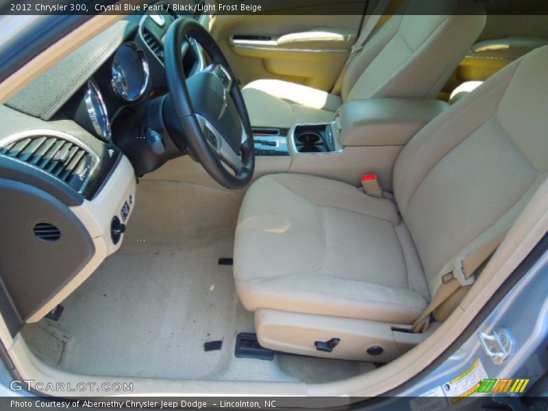 Crystal Blue Pearl / Black/Light Frost Beige 2012 Chrysler 300