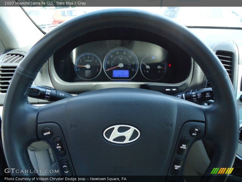 Slate Blue / Gray 2007 Hyundai Santa Fe GLS
