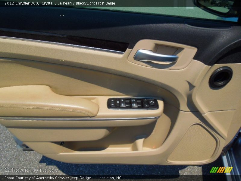 Crystal Blue Pearl / Black/Light Frost Beige 2012 Chrysler 300