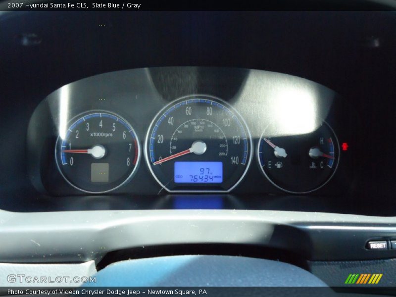 Slate Blue / Gray 2007 Hyundai Santa Fe GLS