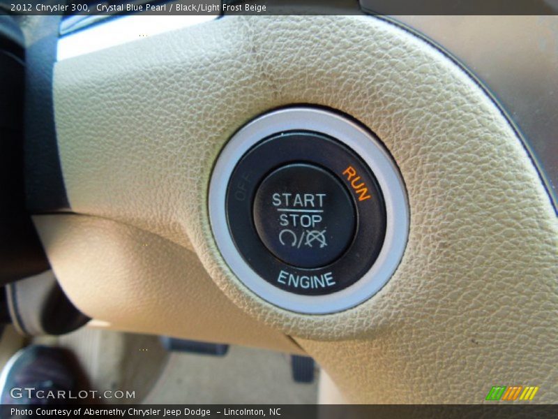 Crystal Blue Pearl / Black/Light Frost Beige 2012 Chrysler 300