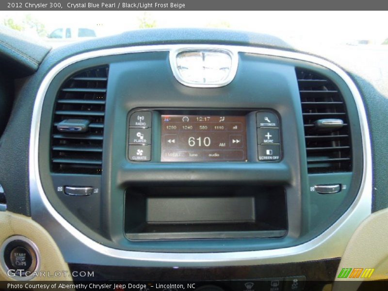 Crystal Blue Pearl / Black/Light Frost Beige 2012 Chrysler 300