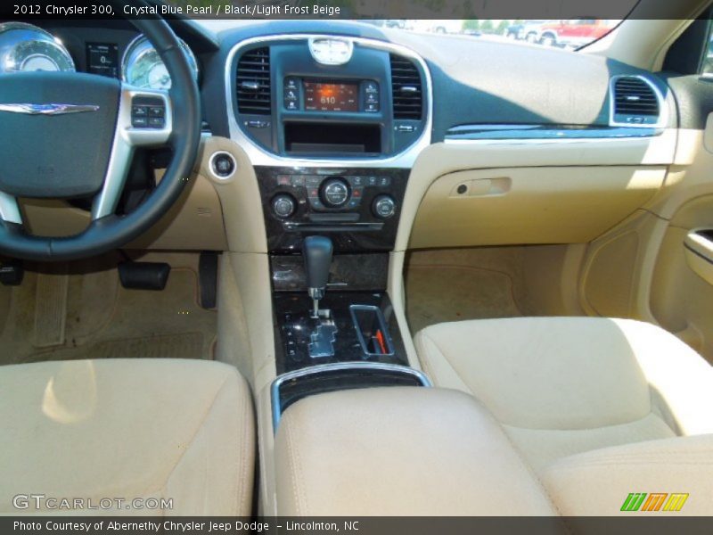 Crystal Blue Pearl / Black/Light Frost Beige 2012 Chrysler 300