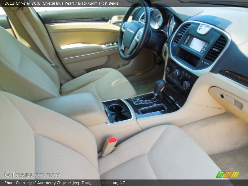 Crystal Blue Pearl / Black/Light Frost Beige 2012 Chrysler 300