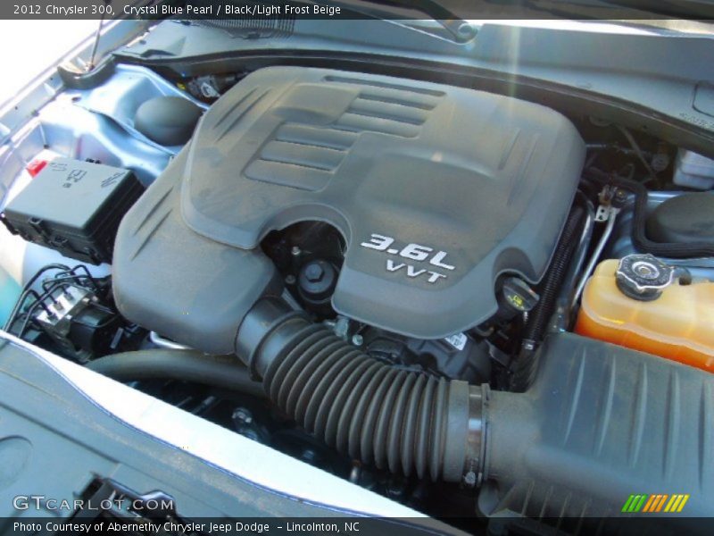 Crystal Blue Pearl / Black/Light Frost Beige 2012 Chrysler 300