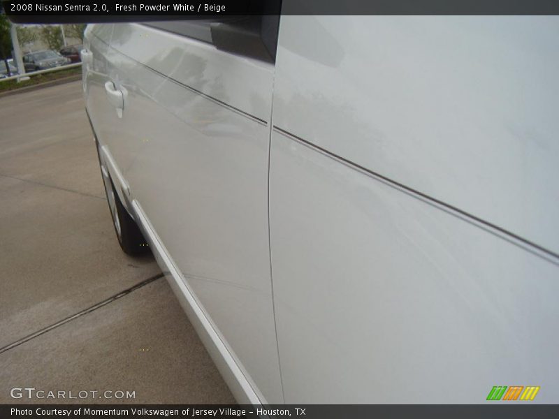 Fresh Powder White / Beige 2008 Nissan Sentra 2.0