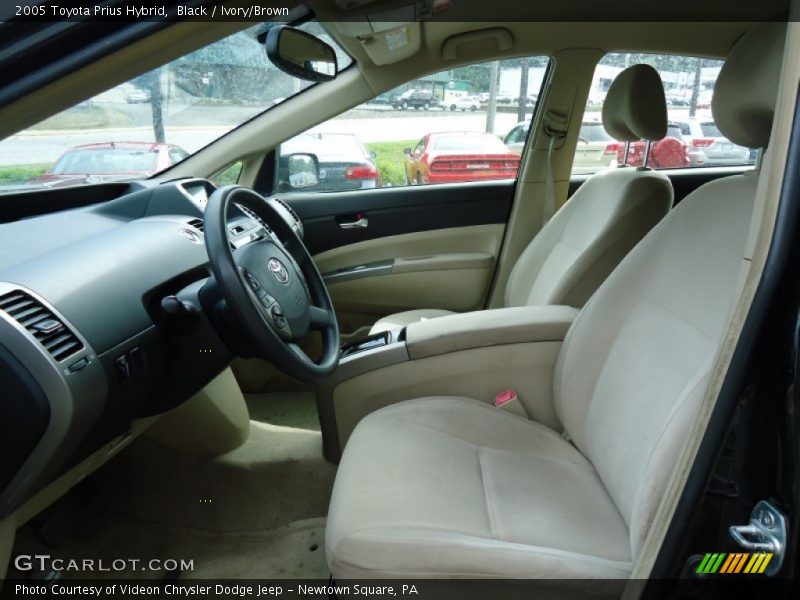 Black / Ivory/Brown 2005 Toyota Prius Hybrid