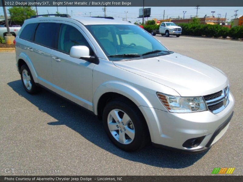 Bright Silver Metallic / Black/Light Frost Beige 2012 Dodge Journey SXT