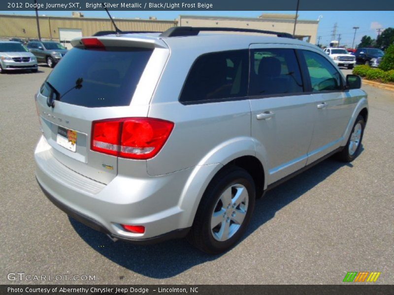 Bright Silver Metallic / Black/Light Frost Beige 2012 Dodge Journey SXT