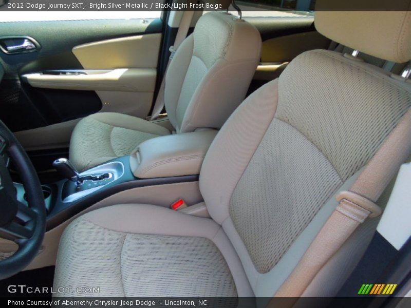 Bright Silver Metallic / Black/Light Frost Beige 2012 Dodge Journey SXT