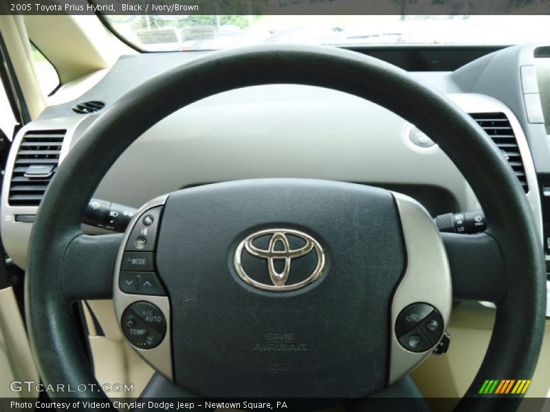 Black / Ivory/Brown 2005 Toyota Prius Hybrid