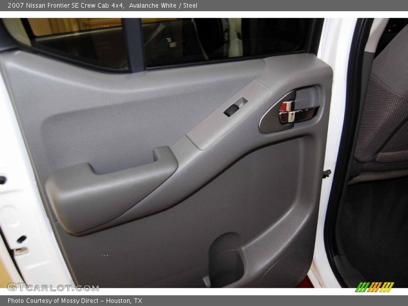 Avalanche White / Steel 2007 Nissan Frontier SE Crew Cab 4x4