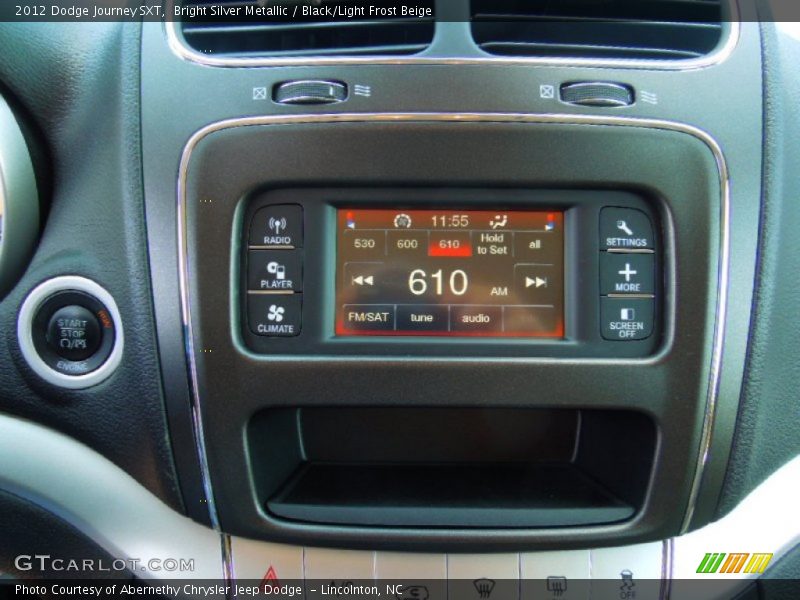 Bright Silver Metallic / Black/Light Frost Beige 2012 Dodge Journey SXT
