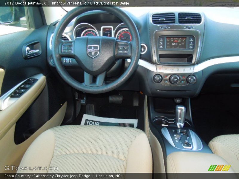 Bright Silver Metallic / Black/Light Frost Beige 2012 Dodge Journey SXT