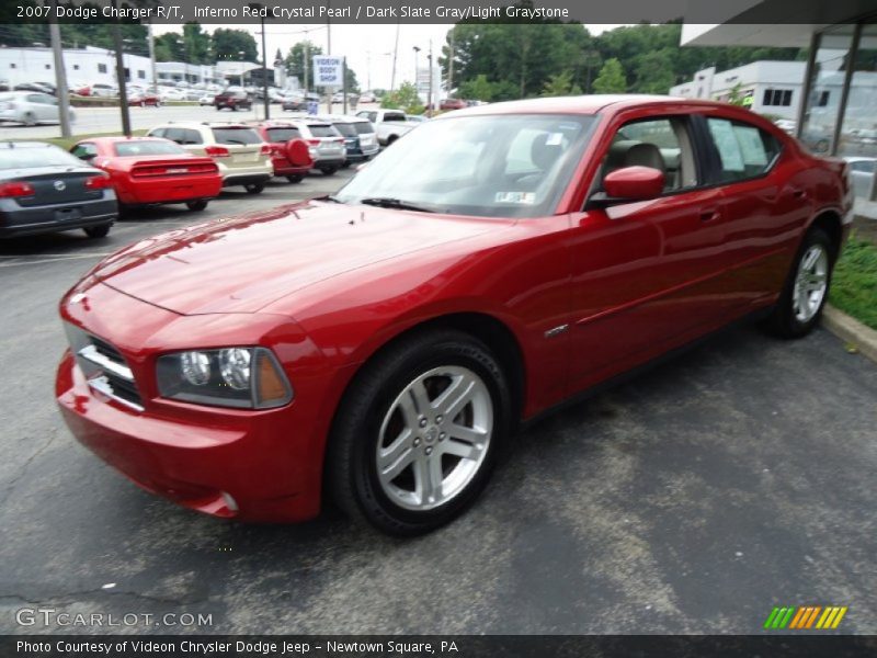 Inferno Red Crystal Pearl / Dark Slate Gray/Light Graystone 2007 Dodge Charger R/T