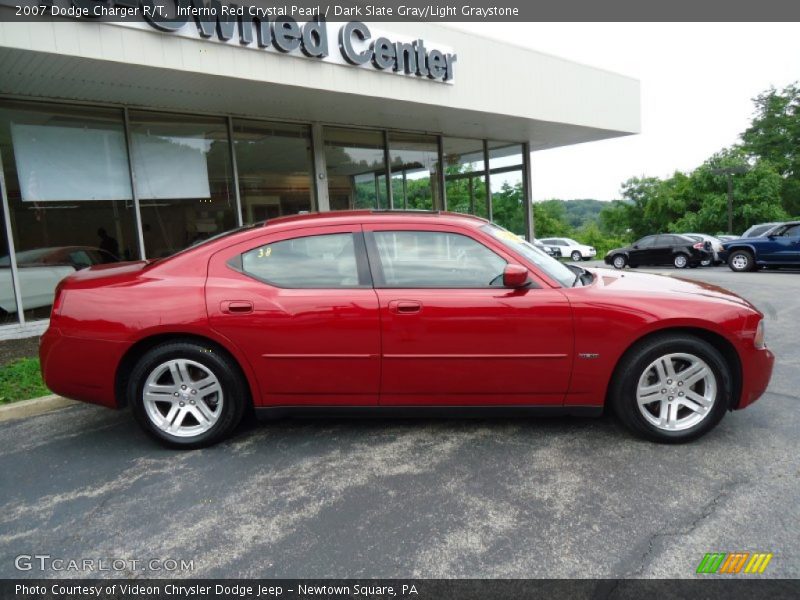 Inferno Red Crystal Pearl / Dark Slate Gray/Light Graystone 2007 Dodge Charger R/T